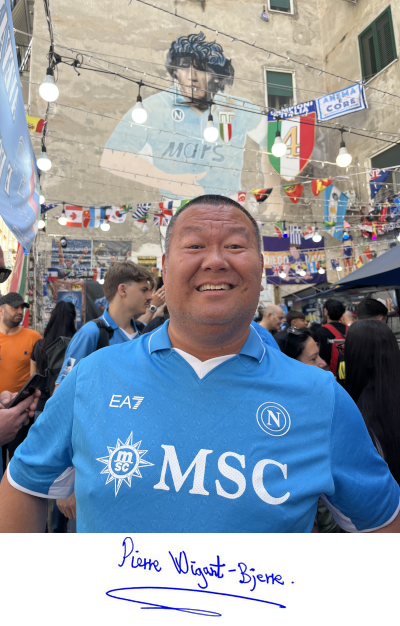 Pierre Wigant Bjerre at Santiago Bernabéu Stadium